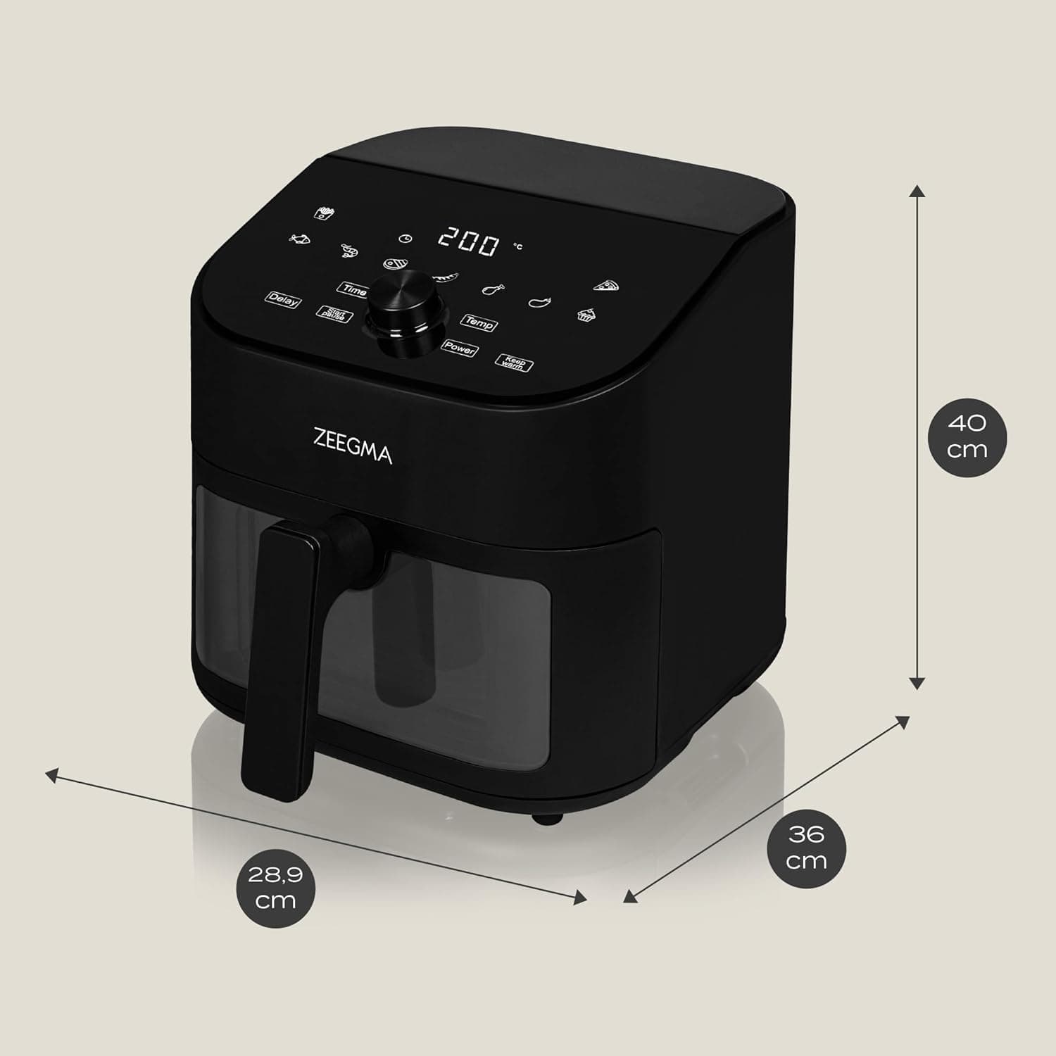 Frytkownica Beztłuszczowa ZEEGMA KNAPPER CHEF 1600W